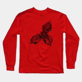 Mistletoe illustration Long Sleeve T-Shirt